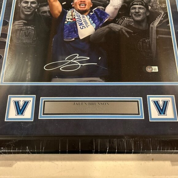 Jalen Brunson autograph signed Villanova Wildcats 16x20 photo framed Beckett - Picture 3 of 4